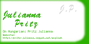 julianna pritz business card